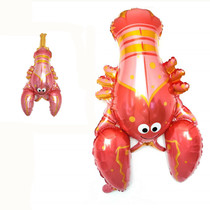 Hotel opening crayfish balloon ocean theme party decoration package layout crayfish foil balloon