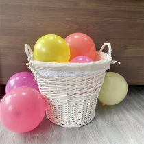 Hot Air Balloon Basket Willow Rattan Decorations Box Mall Beauty Chen Wedding Wedding Wedding Birthday Party Arrangement Shop Celebrating opening
