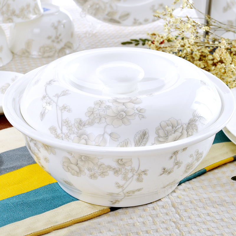 Dishes suit household combination of European jingdezhen ipads porcelain tableware Dishes chopsticks Chinese ceramic bowl Dishes for dinner