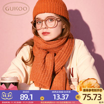 Gukoo Shell Scarf Women's Autumn Winter Multicolor Knitted Scarf Long Scarf All-match Winter Thick Warm Scarf