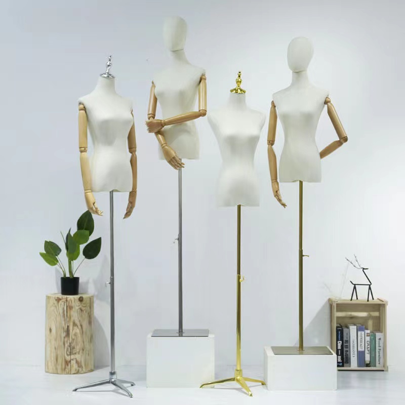 Clothing store model props women's clothing window semi-full body table clothes shelf dummy doll wedding model display stand
