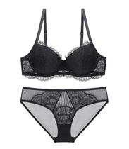 Incognito lace thin cotton Sexy breathable comfortable multi-yard large cup with rims womens bra suit underwear large chest is small