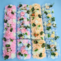 New road lead flower wedding row flower arch flower room decoration row flower catwalk decoration wedding row flower