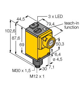 Q45ULIU64BCRQ6超声波传感器漫反射模式传感器