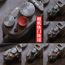 mekee Camera Sandalwood button Fuji XPRO X100VXT20XT30XT10XT3 Leica M9 Shutter button