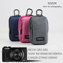 Canon G7X3 Camera bag oblique cross Ricoh GR Panasonic LX10 Sony RX100 zs80 Waterproof case Japanese series