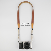 Camera strap Canon SLR shoulder strap Micro single quick halter neck rope Retro literary Japanese crossbody quick release buckle denim