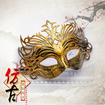 Prom mask Mens Halloween Christmas Party Mask Half face Roman style Antique Crown mask Personality wholesale
