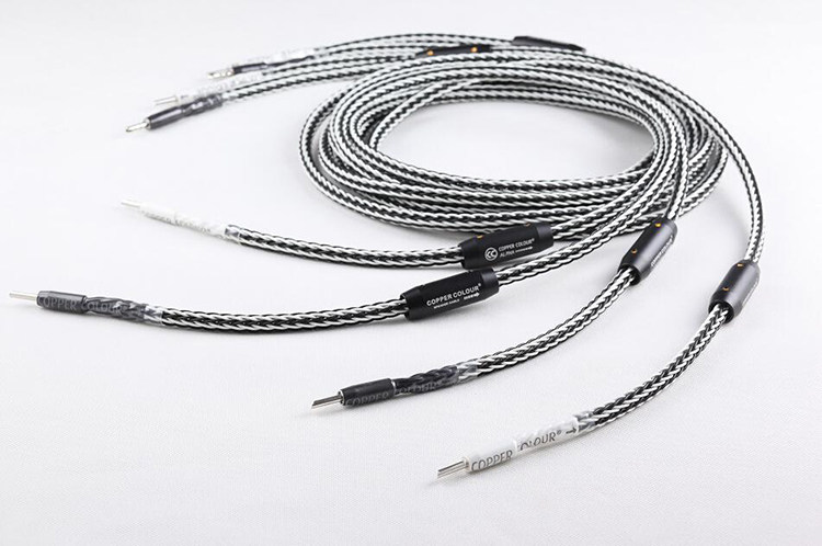 copper colour/铜彩 d16发烧hifi无氧铜编制型成品音箱线 喇叭线