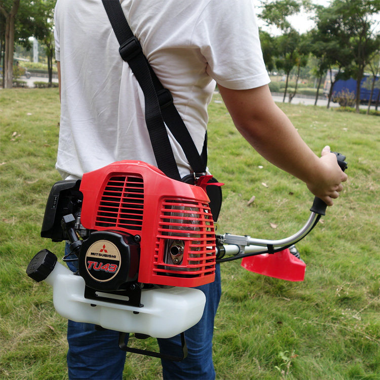 包邮日本原装正品三菱tu43侧挂式割灌割草机背负打剪草除草割草机
