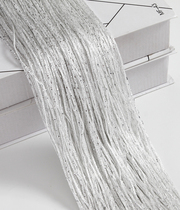Wedding silver wire curtain Ceiling hanging curtain Door curtain partition does not wrap wedding props background window decoration can be customized