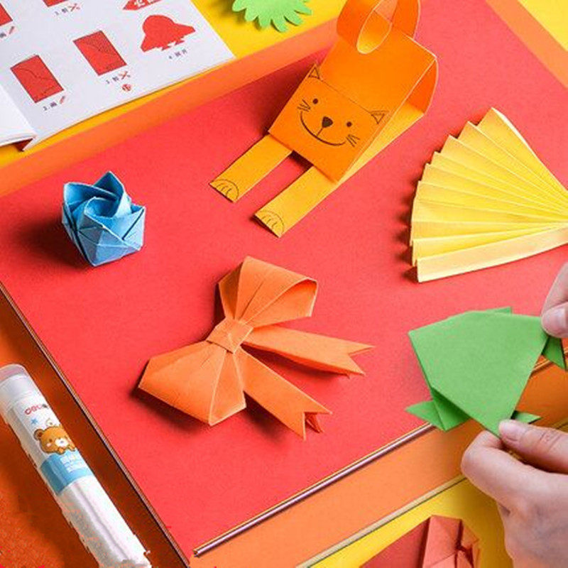 a4彩色硬卡纸混色加厚儿童diy手工纸