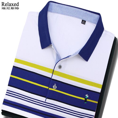 高尔夫男士短袖上衣t恤夏季休闲运动男装透气速干纯棉golf球衣薄t_7折