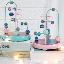 Childrens beaded toys Baby beaded 0 a 1 year old early education puzzle force 2 Infants and young children 3 to 6 months 12 boys and girls