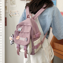 Day Department Small School Bag Lady Cute Soft Girl S 100 Hitch High Face Value Mini Double Shoulder Bag Girl Student Backpack Female Summer