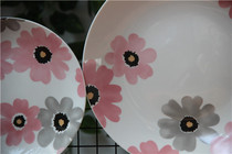 Export original single cherry blossom color Western plate home steak steak steak steak