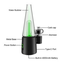 Electronic bong DAB Erig 4000Mah Wax Vaporizer herb smoking cessation