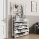 Shoe rack coat rack one-piece floor multi-layer simple shoe and hat rack home door dormitory rental room storage shelf Shoe rack coat rack one-piece floor multi-layer simple shoe and hat rack home door dormitory rental room storage shelf