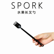 Three cups of tea lengthened disposable Fruit Tea fork spoon spinner roast sand Ice long handle spoon