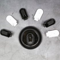 Disposable coffee milk tea cup takeaway packing leak-proof seal with lid hot drink cup 90 caliber thick commercial customization