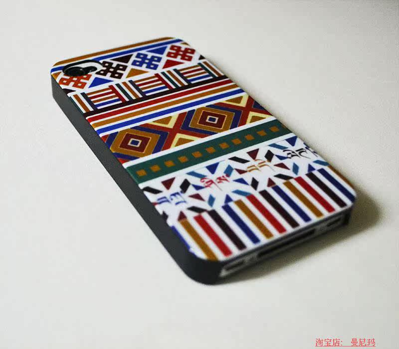 藏式手机壳 藏式iphone4/4s 5/5s壳子 曼尼玛手机壳子