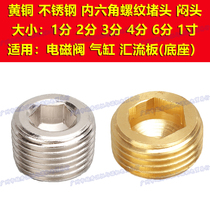 10 10 13mm 20 20-wire inner hexagonal copper choke plug Choke Plug 1 minute 2 points 4 3 points 6 points 1 inch