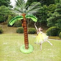 Outdoor Beach lawn inflatable water spray coconut tree summer children play water toy bar stage celebration decoration