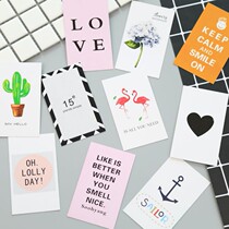 Mini double-sided printed card ins Nordic creative trend postcard grid photo wall decoration photo props