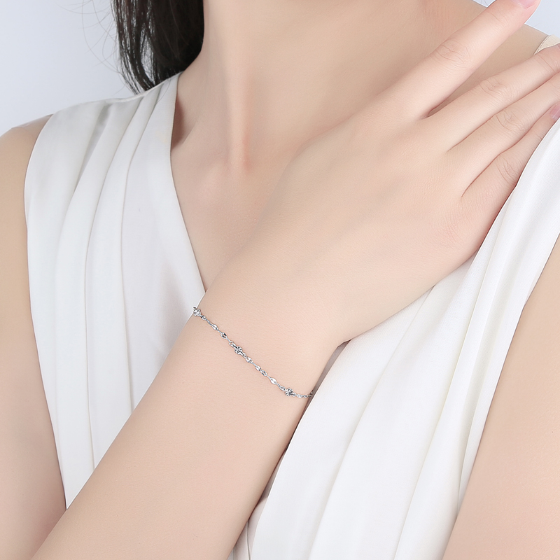 albemarle platinum bracelet lips pt950 platinum bracelet fashion sequin car flower chain