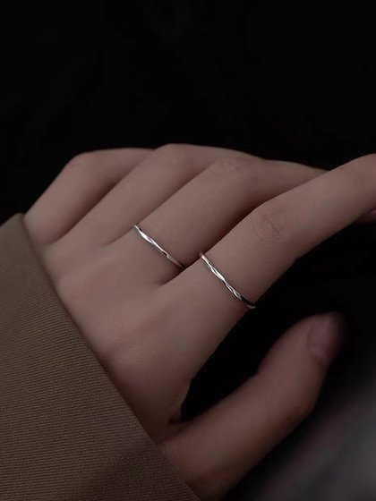 925 스털링 실버 채식 반지 틈새 틈새 디자인 인덱스 핑거 링 간단한 콜드 스타일 링 다목적 액세서리 925 스털링 실버 채식 반지 틈새 틈새 디자인 인덱스 핑거 링 간단한 콜드 스타일 링 다목적 액세서리