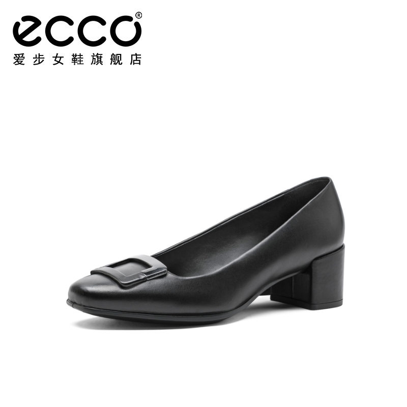 ECCO爱步女鞋2020新款通勤高跟鞋粗跟单鞋 型塑35 290533 ECCO爱步女鞋2020新款通勤高跟鞋粗跟单鞋 型塑35 290533