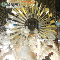 Stereo hanging mirror decorative mirror porch mirror bathroom mirror fashion round 0870