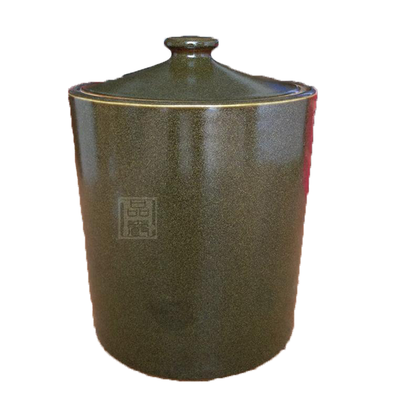 Jingdezhen ceramics with cover barrel ricer box at the end of the tea oil cylinder jars tank 20/50 kg 100 jins insect - resistant moistureproof