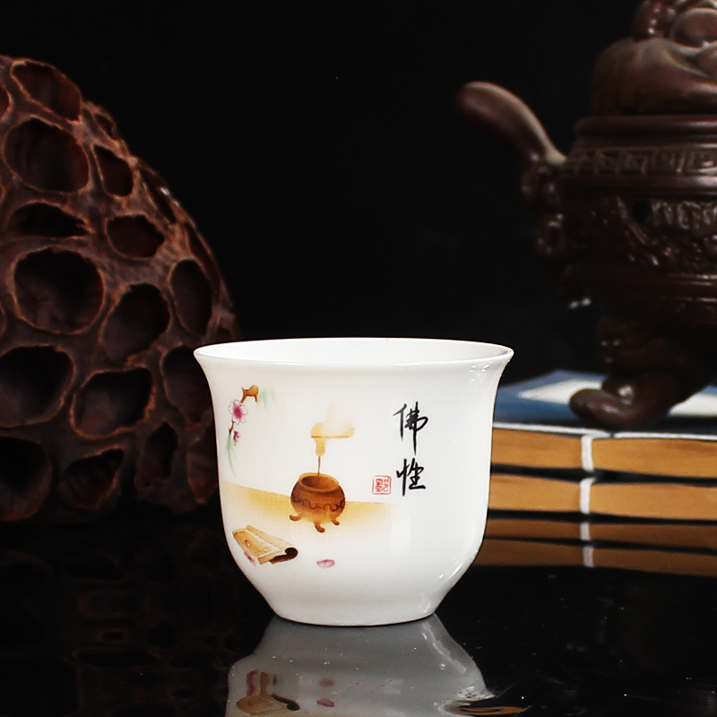 Jingdezhen ceramic tea set six cups a glass sample tea cup