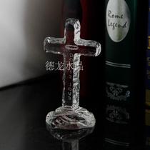 Crystal cross Christian Crystal supplies Jesus Cross model ornaments crystal model customization