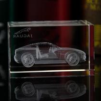 3d laser engraving car model Crystal engraving Land Rover Jaguar car model Crystal car model