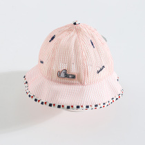 Baby hat spring and autumn summer thin baby fishermans hat sun hat sunscreen breathable boy sun hat