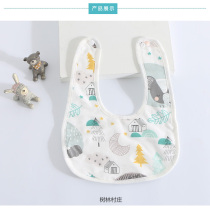 Baby gauze bib summer ultra-thin newborn baby saliva towel summer thin cotton kid bib