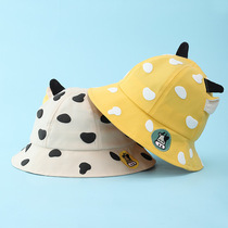 Baby hats spring and autumn summer thin boys and girls one-year-old baby fishermans hat childrens sun hat sunscreen cap