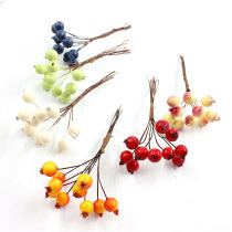 Handmade wreath material simulation flower hand-made wedding Christmas decoration Berry Forest multi-color original fruit multi-color fruit