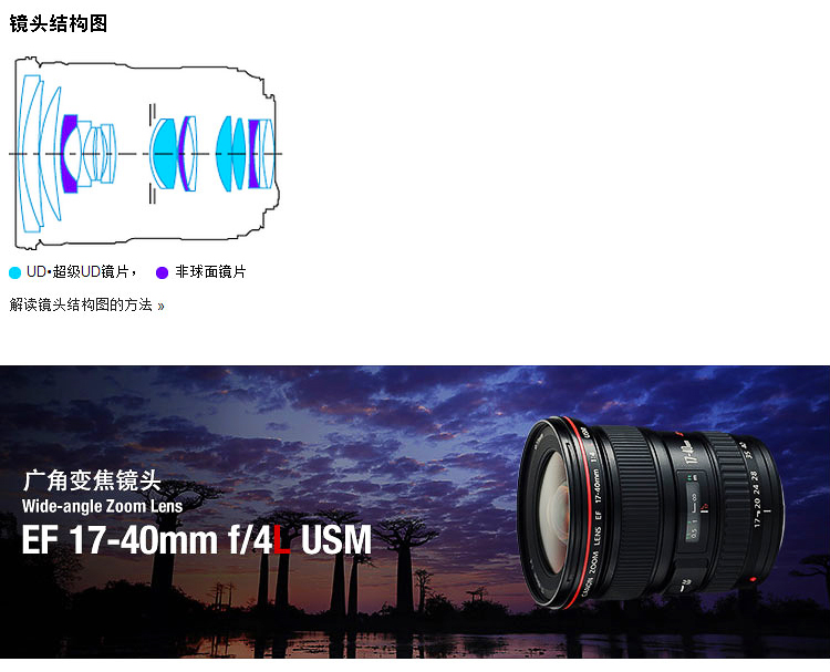 佳能ef 17-40mm f/4l usm 镜头 17-40 f4 l 广角红圈 全新正品_不打折