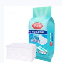 Meiliya disposable electrostatic dust removal paper mop replacement no-wash mop hair 30 packs 4 bags