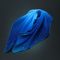 Gradient Dance Silk Scarf Classical Dance Folk Dance Yarn Towel Gluon State Sprain Song Handkerchief Square Dance Performance Props