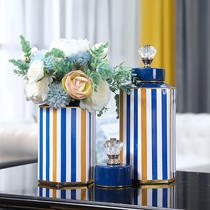 American enamel storage storage cans ornaments living room household storage cans Nordic style ornaments ceramic cans