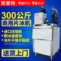Merlette Commercial flake ice machine 300kg seafood buffet fish scale ice machine ice machine cold storage