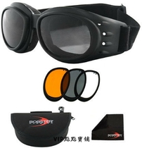 美国进口bobster cruiser哈雷巡航风镜三色镜片防雾镜片护目眼镜