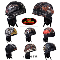 South Korean imports hot lethers Harley men and women Knight Breathable Sweat pure cotton headscarf Baotou Cap spot