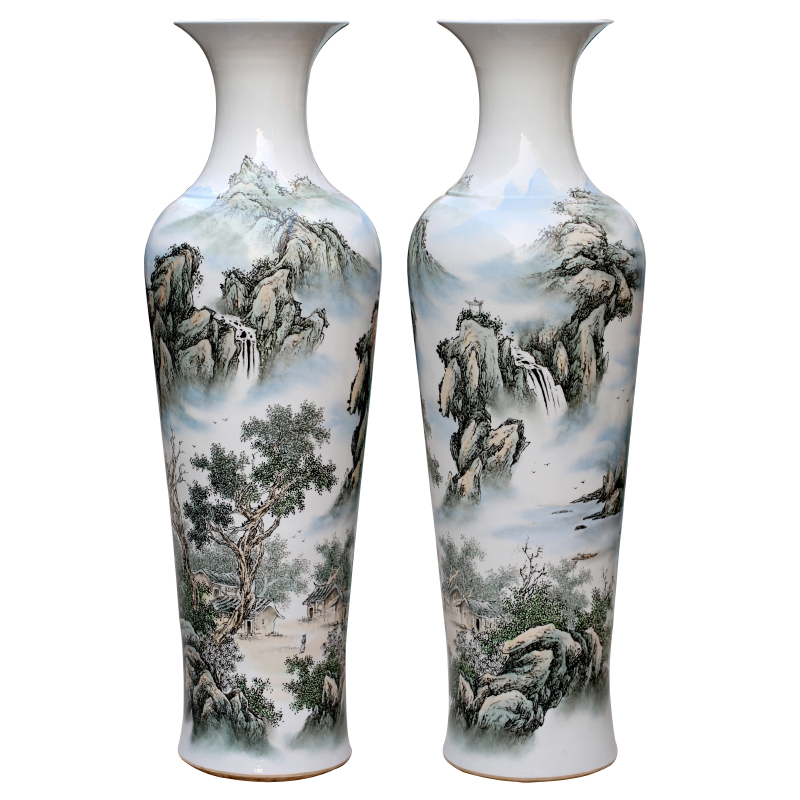 Jingdezhen ceramic famille rose porcelain has a long history in the hand - made be born big vase sitting room that occupy the home furnishing articles opening gifts