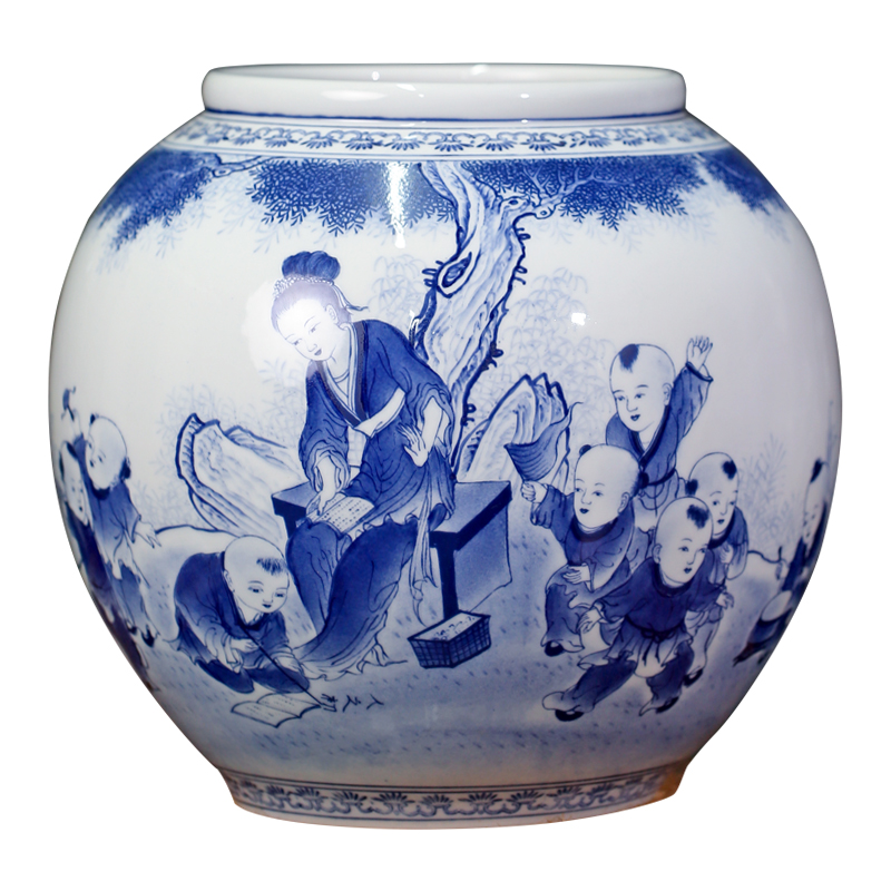 Jingdezhen ceramics glaze under mesa place character vase household to the sitting room porch TV ark, adornment