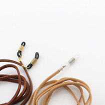 Bai Yu with glasses rope chain lanyard halter neck cowhide anti-slip retro ins simple sunglasses lanyard tide